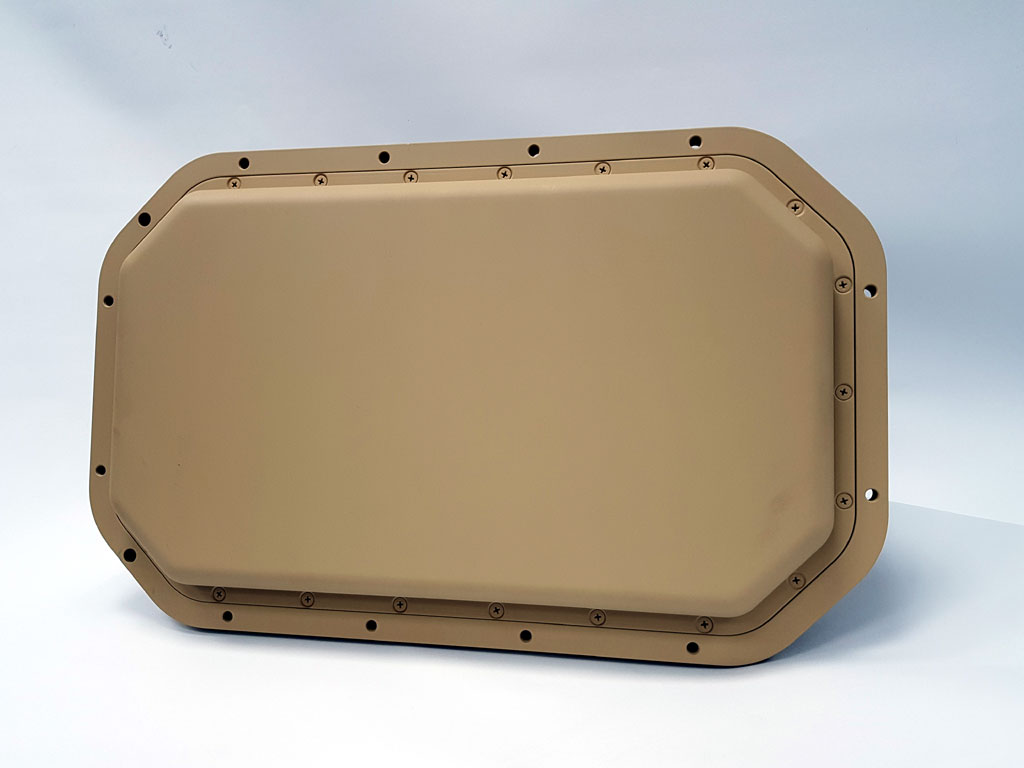 A tactical radar transceiver enclosure unit